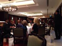 Clockwise from left to right;  Pir Shafi Muhammad, Yaser Askar, Ahmad A.Fahmy, Kashif Arbab, Maha Alsharif and other guests at the event