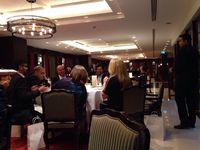 Clockwise from left to right; Pir Shafi Muhammad, Yaser Askar, Ahmad A.Fahmy, Kashif Arbab, Maha Alsharif and other guests at the event